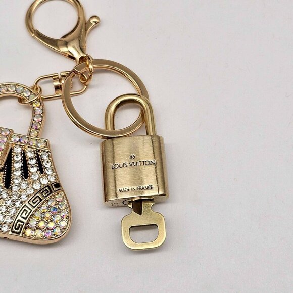 Authentic Louis Vuitton Lock & Key with unbranded Bagcharm, Keycharm, Keychain - Picture 7 of 8